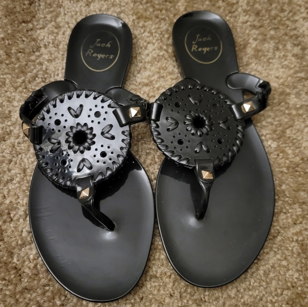 Jack Rogers Georgica Studded Jelly Sandal Size 6
